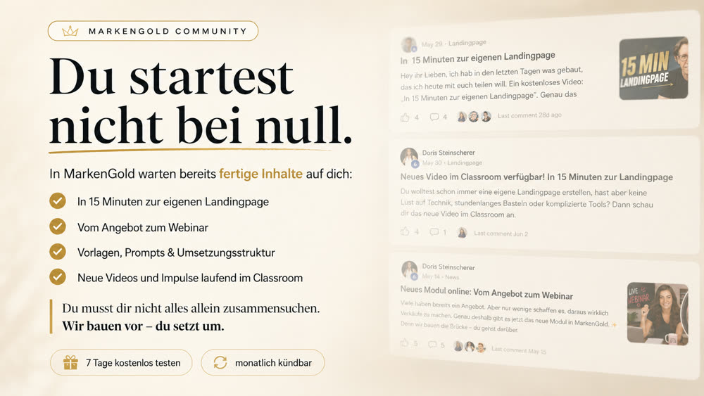 Echte Beiträge in der MarkenGold Community